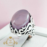 انگشتر سوسنی یمنی خوشرنگ مردانه نقره رکاب پر فروش