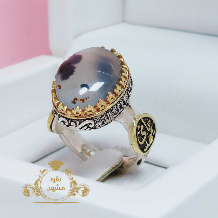 انگشتر شجر مردانه با نقش قلب خیلی خاص