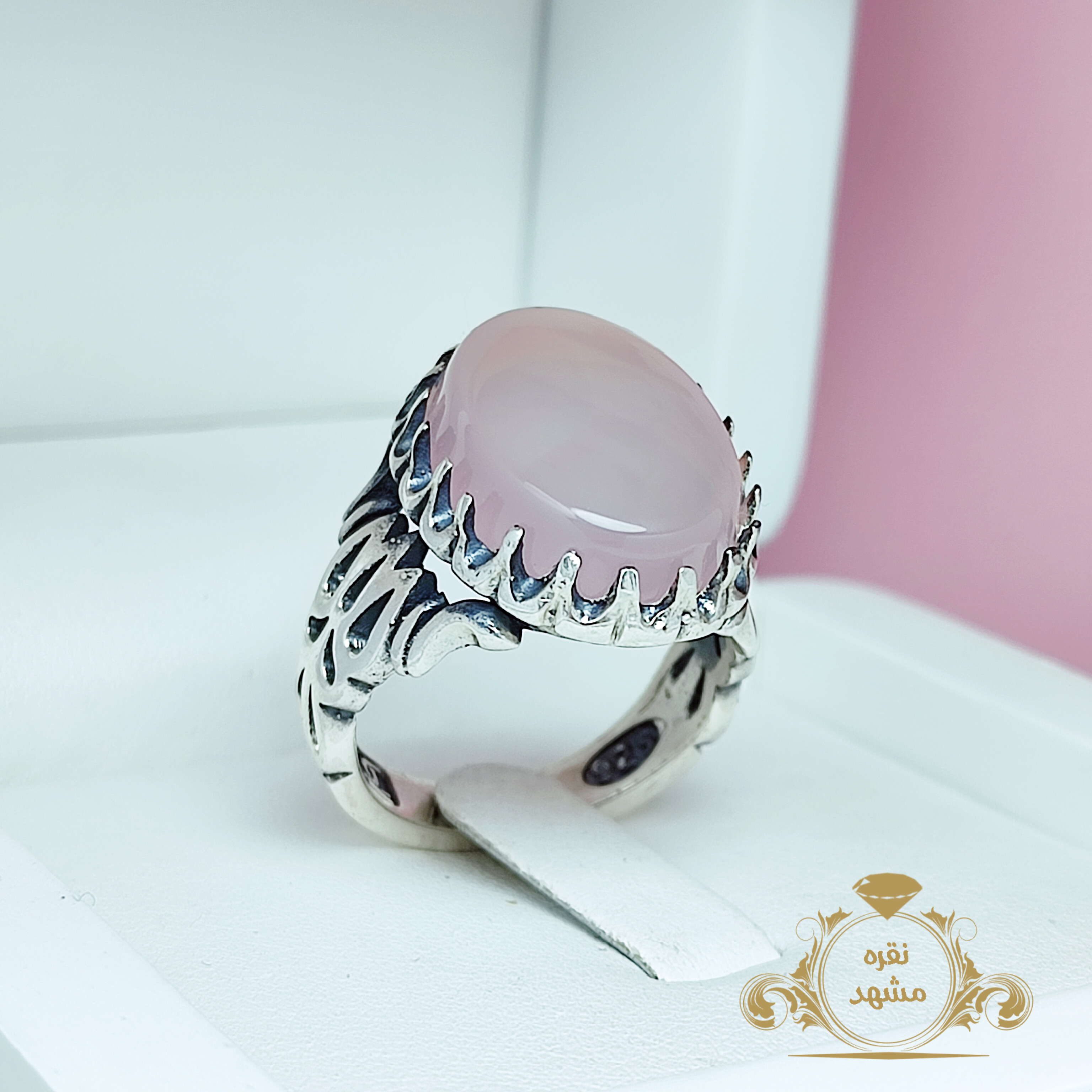 انگشتر نقره مردانه عقیق سوسنی اصل تراش یمنی