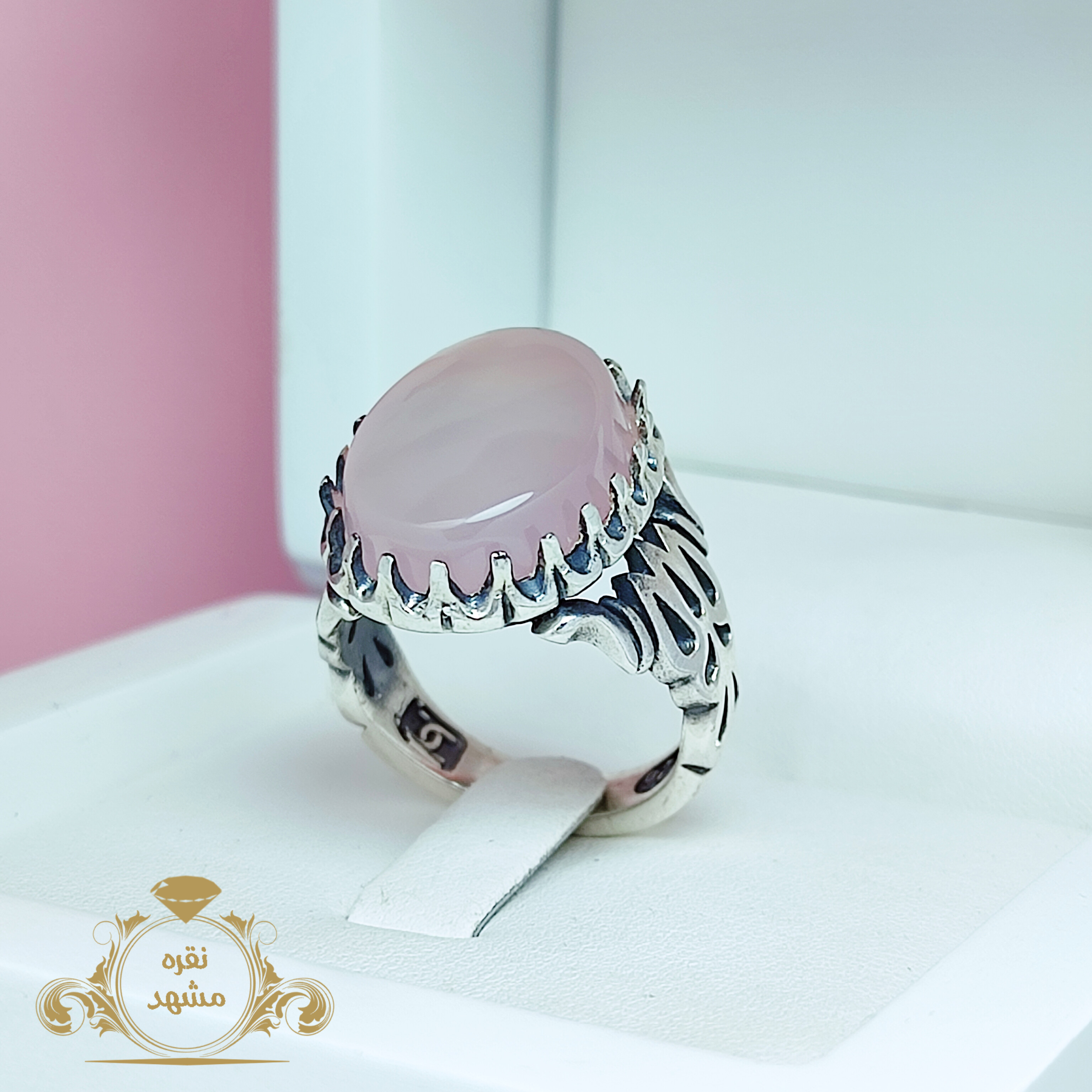 انگشتر مردانه عقیق سوسنی یمنی تراش