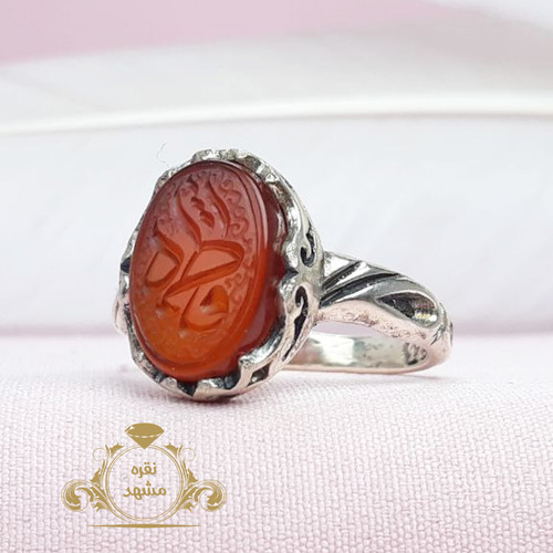 انگشتر زنانه ظریف ذکر یا فاطمه