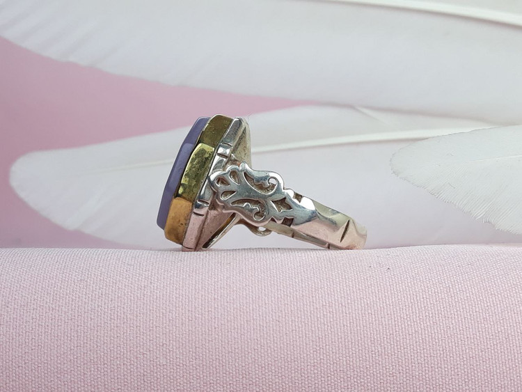 انگشتر یازهرای مرضیه مردانه سوسنی اصلی