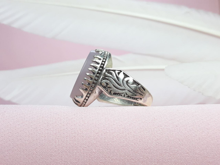 انگشتر خطی یا زهرا مردانه سوسنی اصلی و معدنی