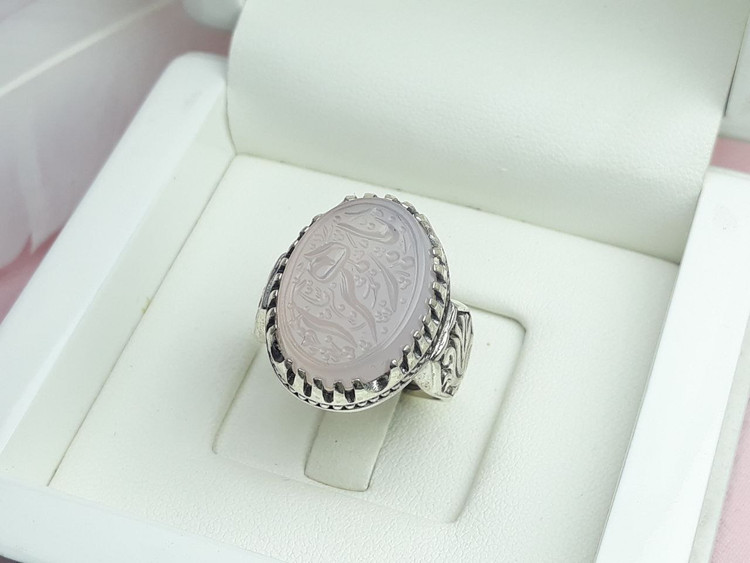 انگشتر اصل یا زهرا مردانه سوسنی