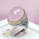 انگشتر عقیق سوسنی اصل مردانه نگین جست دار