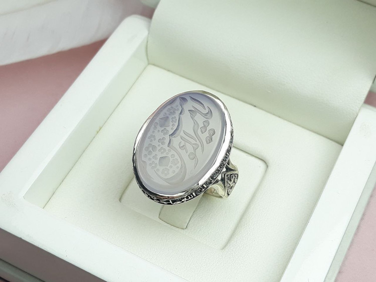 انگشتر مذهبی یا امیرالمومنین مردانه سوسنی