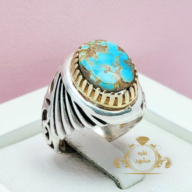 انگشتر مردانه فیروزه نیشابوری اصل اصل