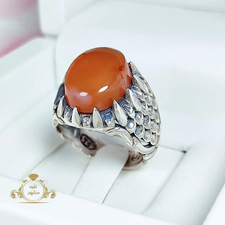 انگشتر مردانه عقیق یمنی اصلی