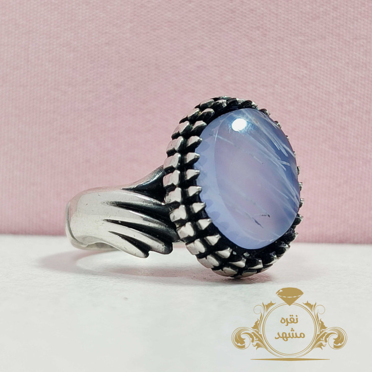 انگشتر دست و دلبر کبود یمنی انگشتر مردانه اصل و معدنی