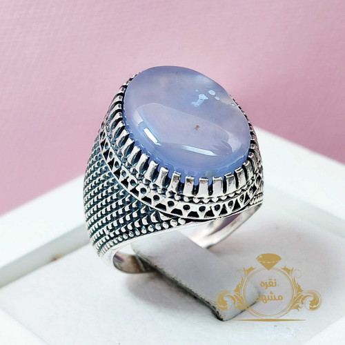 یمنی کبود اصلی و معدنی انگشتر مردانه