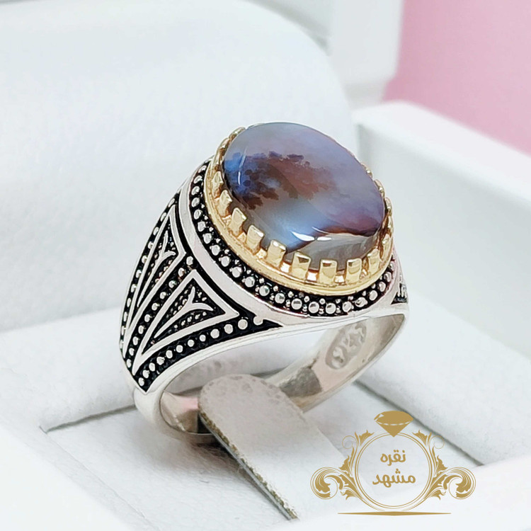 انگشتر شجر بهاره کبود گل قهوه ای