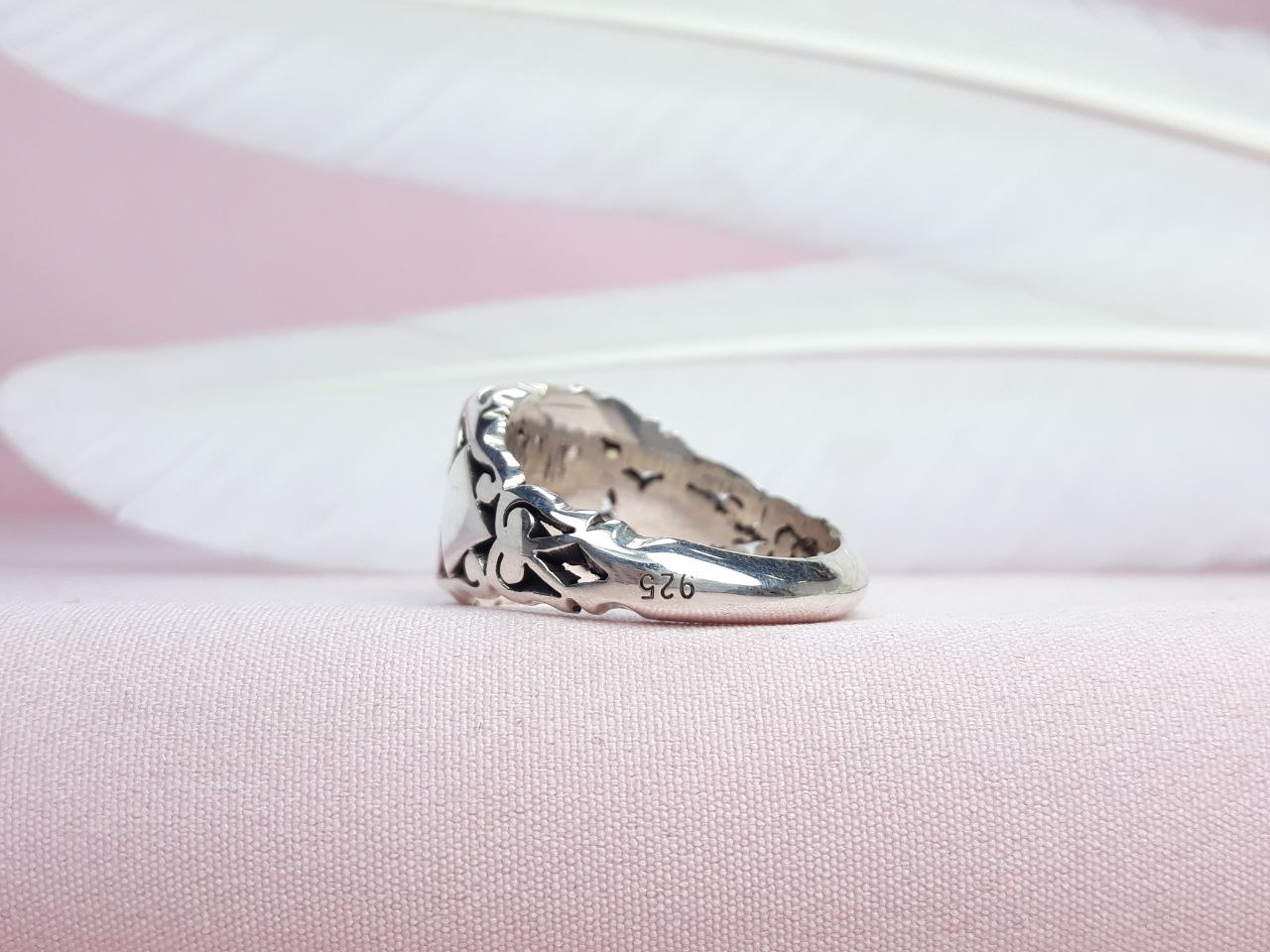 انگشتر نقره دستساز مردانه عقیق سیاه اسپرت