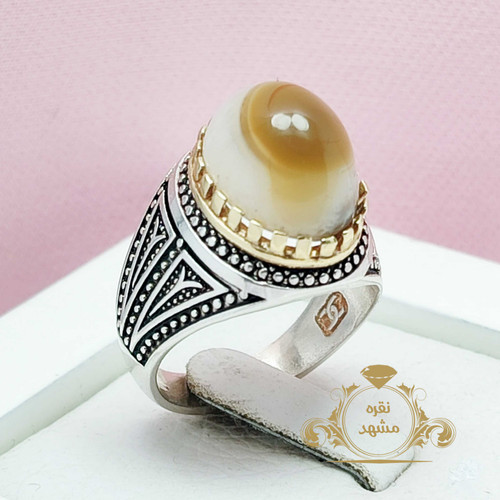 انگشتر مردانه چشم باباقوری زیبا و جذاب