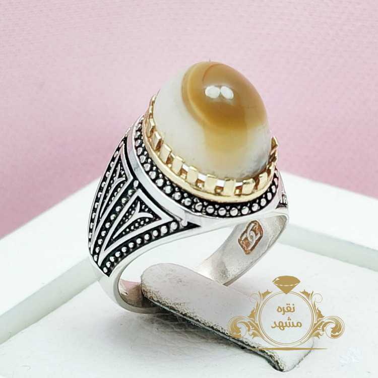 انگشتر مردانه چشم باباقوری زیبا و جذاب