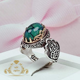 انگشتر مردانه دراگون سبز اصلی خوشرنگ