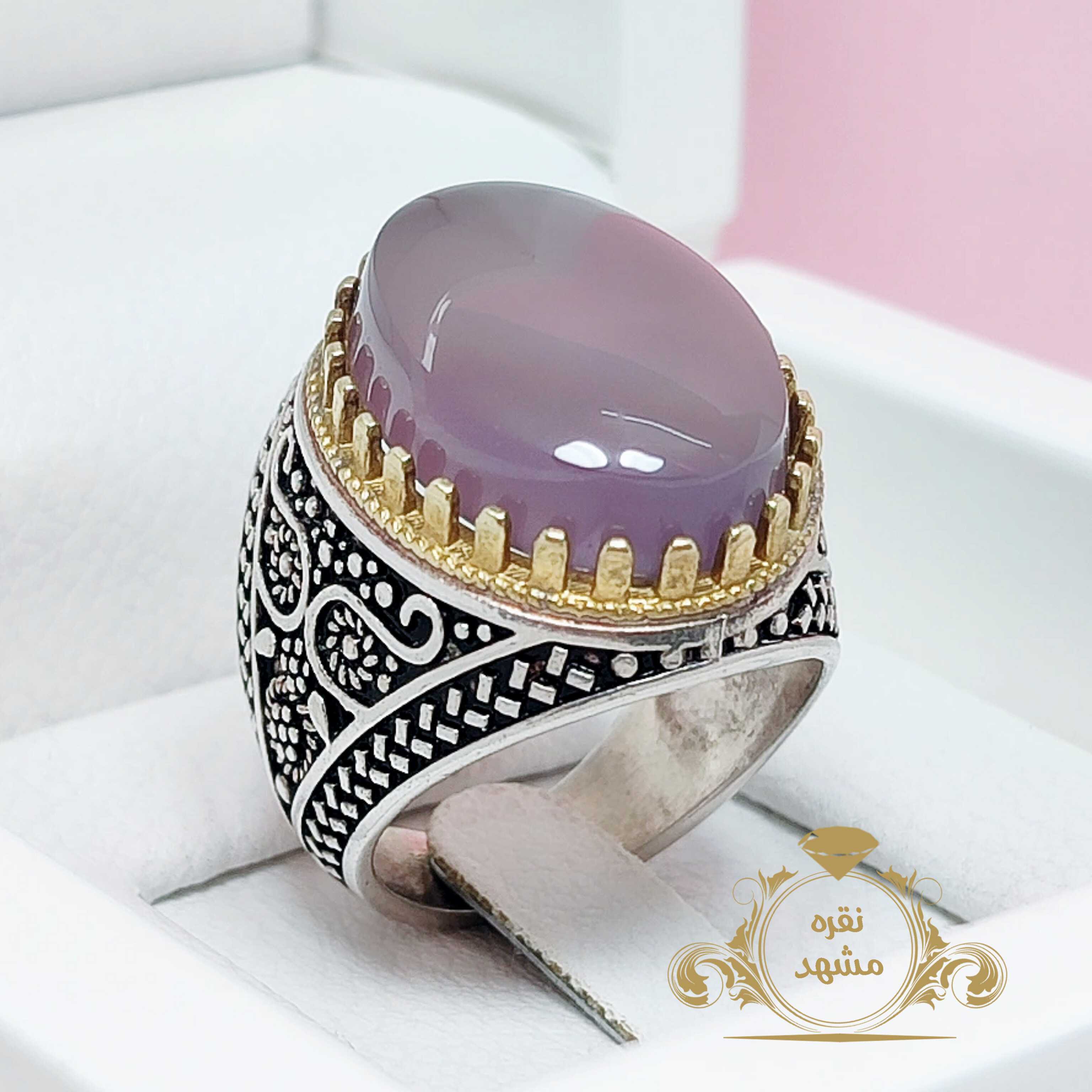 انگشتر مردانه سوسنی یمنی اصلی و معدنی