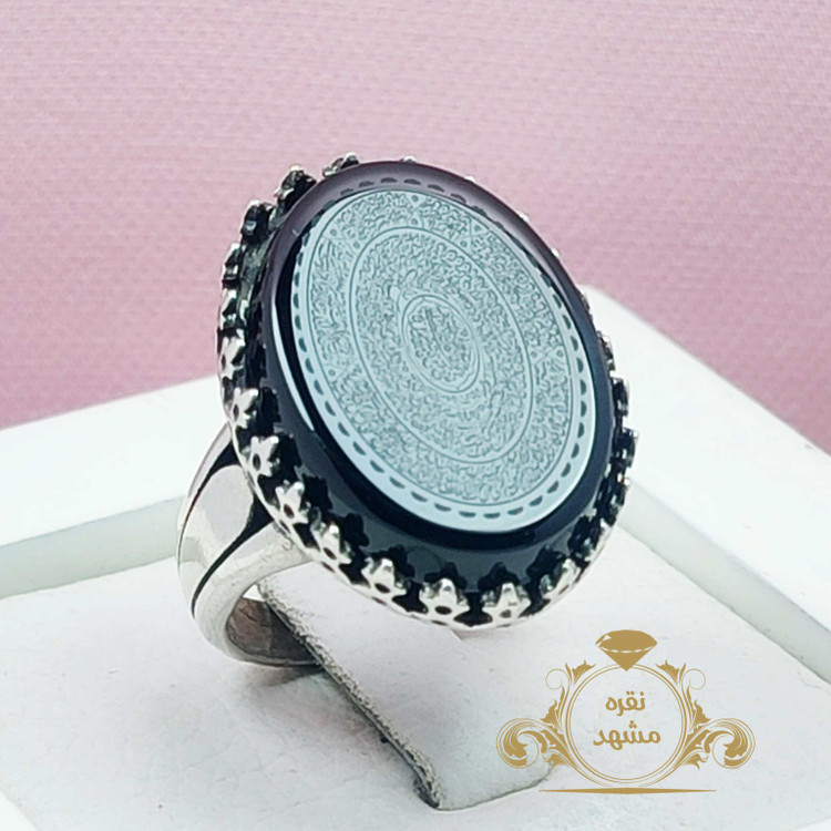 انگشتر 16 ذکر مردانه مشکی رکاب پا اردکی