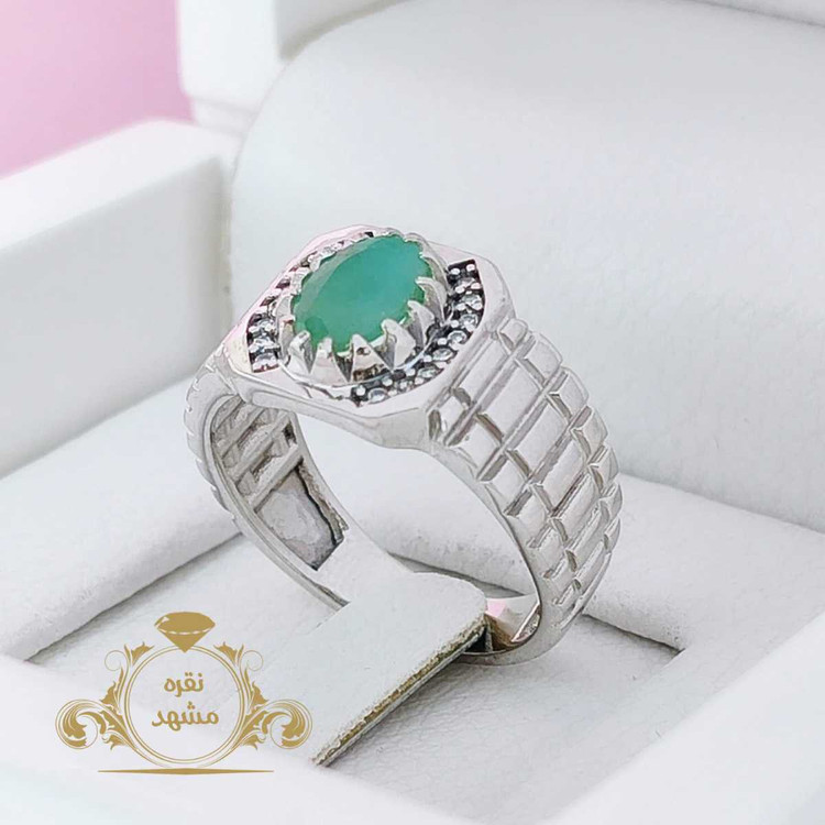 انگشتر زمرد اصل اسپرت خیلی شیک