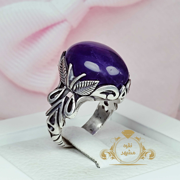 آماتیست یا آمیتیست با کیفیت انگشتر شاپرک