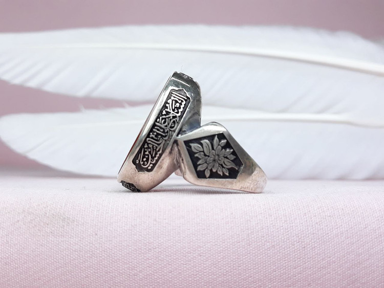 انگشتر مردانه حسین سالار شهیدان عقیق سرخ