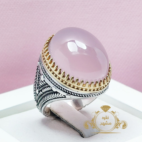 انگشتر سوسنی اصل دامله مردانه نقره کیفیت بالا