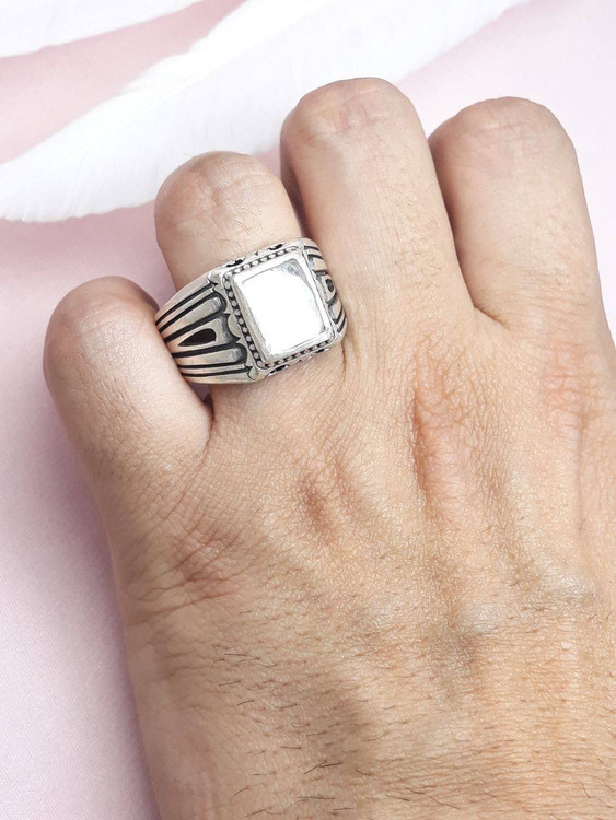 انگشتر در نجف اصلی تراش جواهر چهار گوش