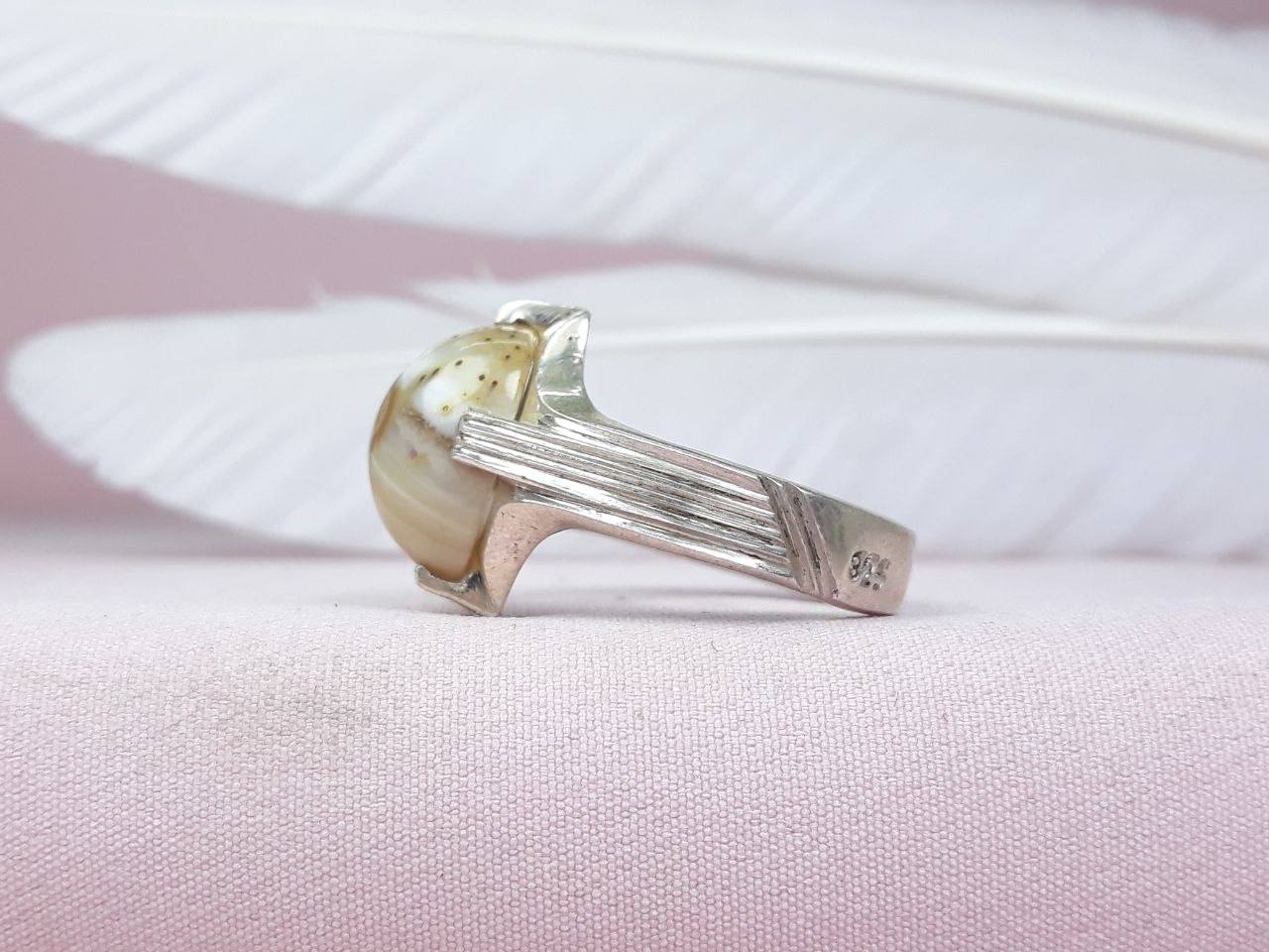 انگشتر اصل باباقوری تک چشم رکاب دستساز مردانه