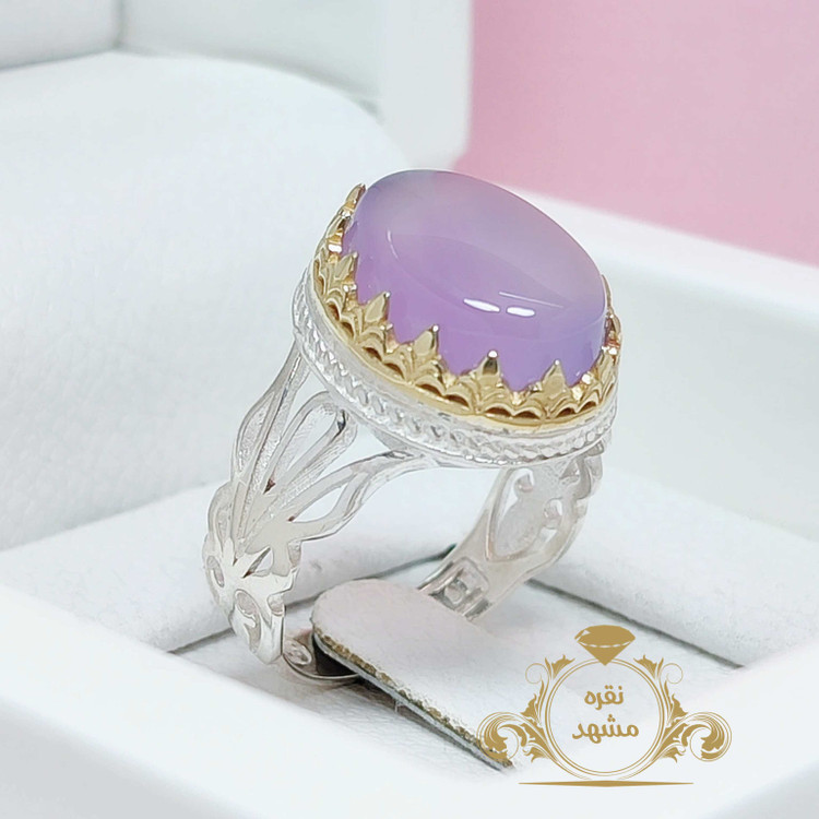 انگشتر مردانه عقیق سوسنی اصلی