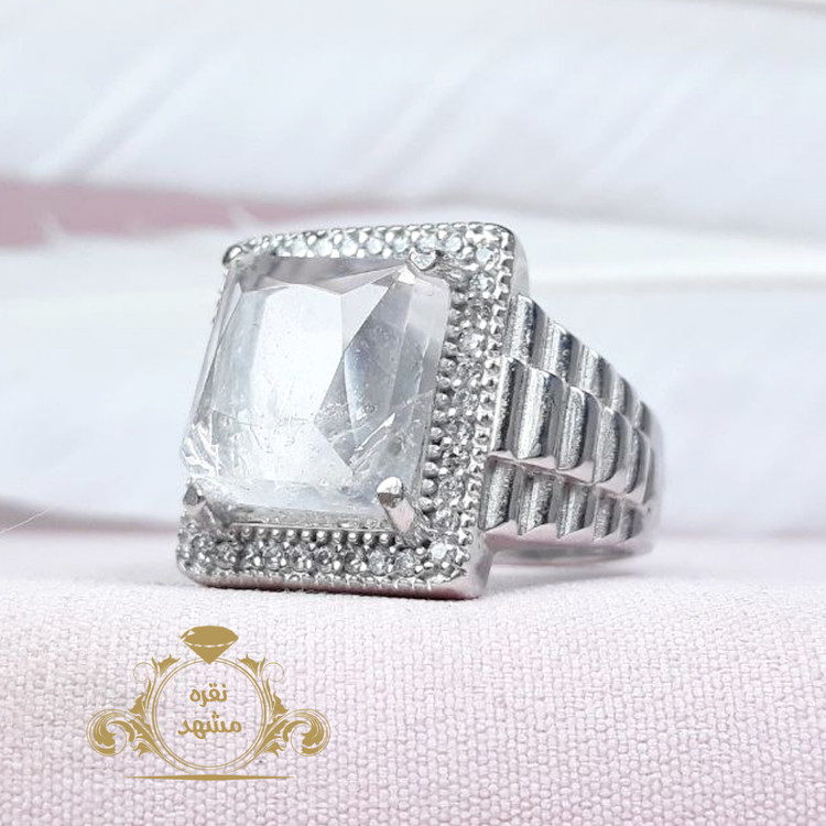 انگشتر در نجف اصل چهارگوش تراش دار