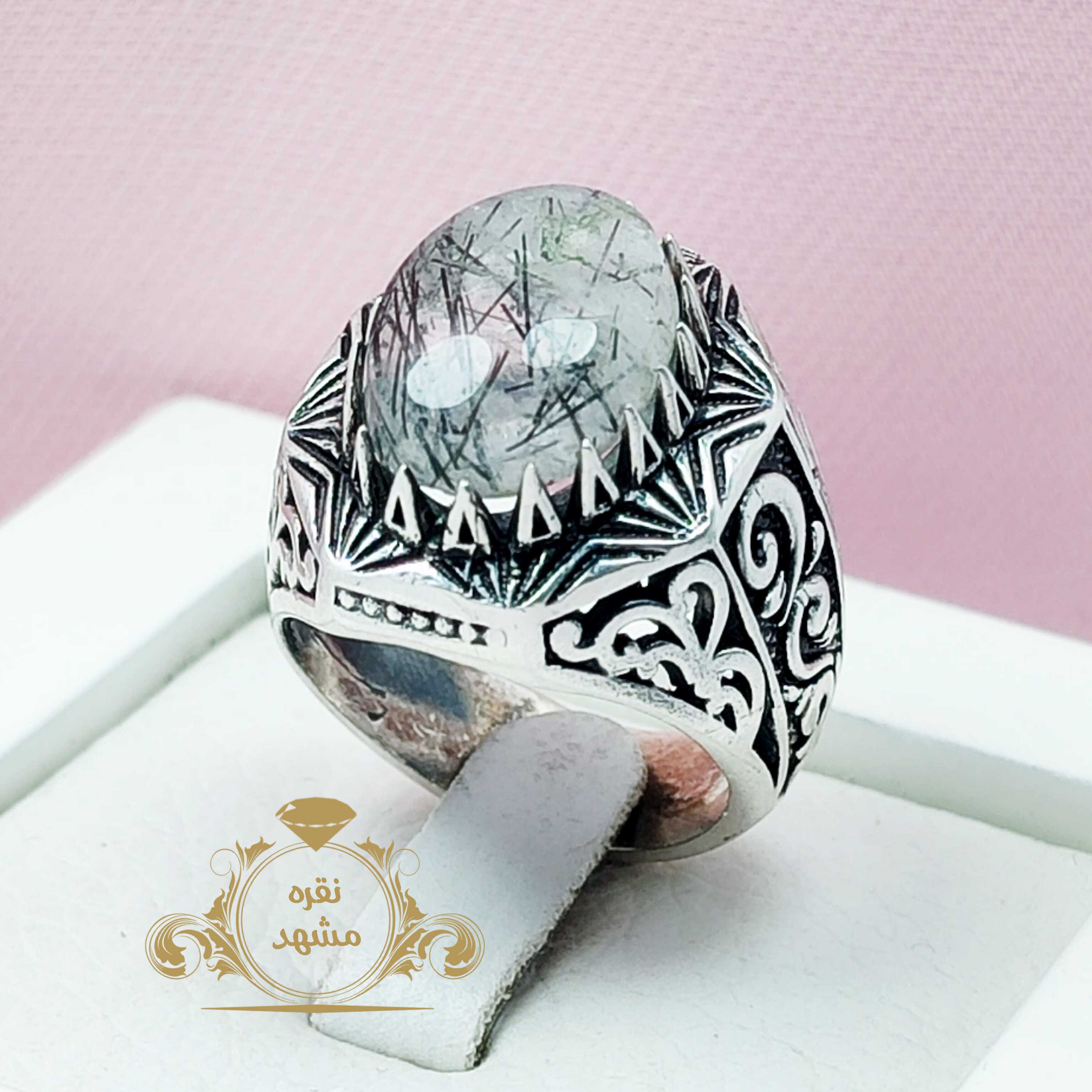 انگشتر نقره مردانه درمویی اصلی و معدنی