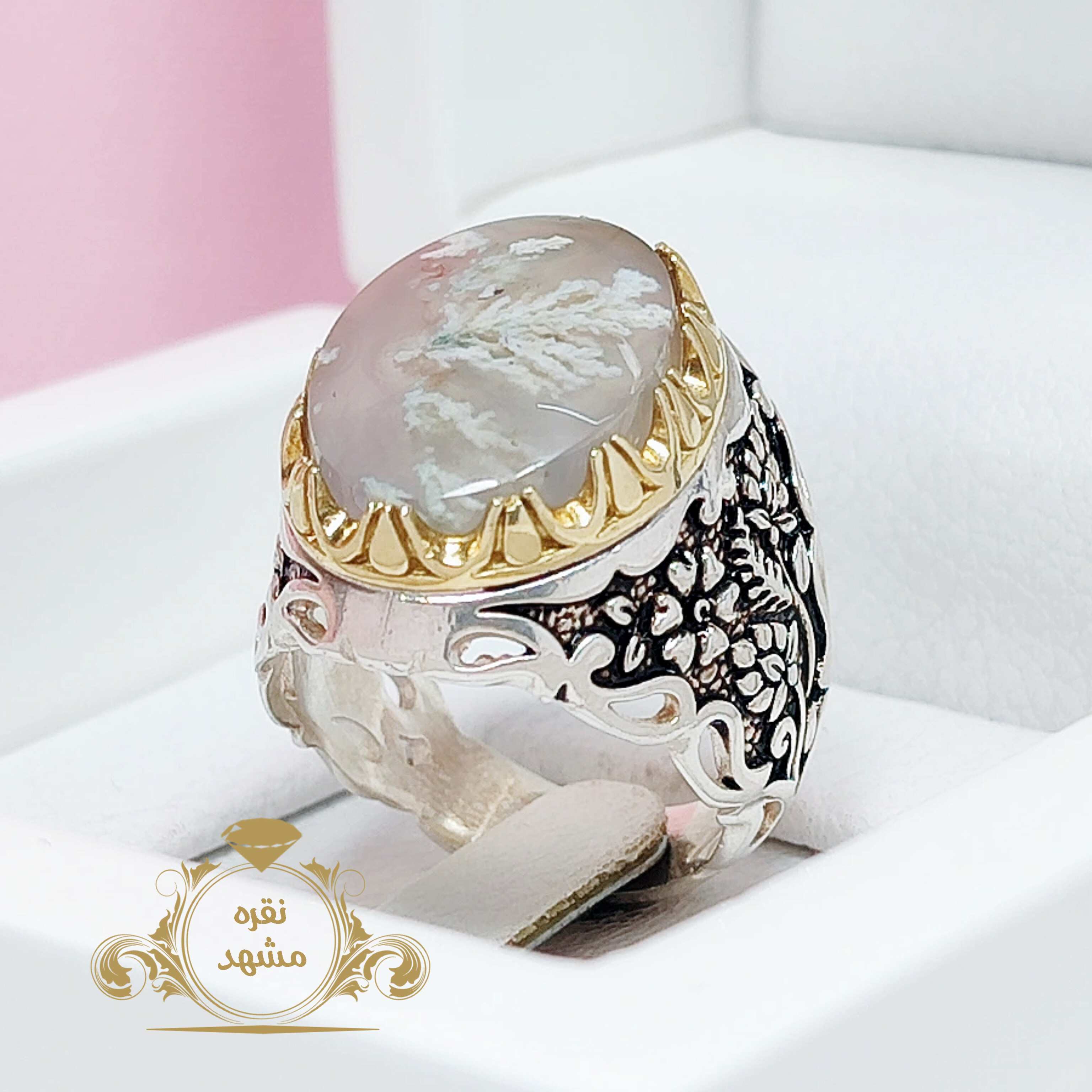 انگشتر مردانه شجر بهاره درختی خوشرنگ اصلی