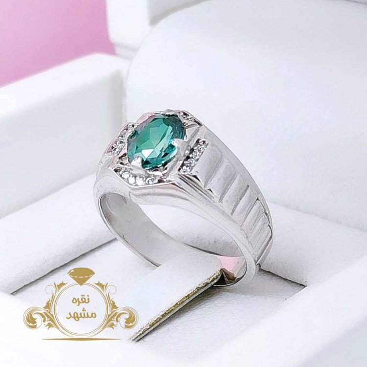 انگشتر اسپرت شیک توپاز لندن اصلی و طبیعی