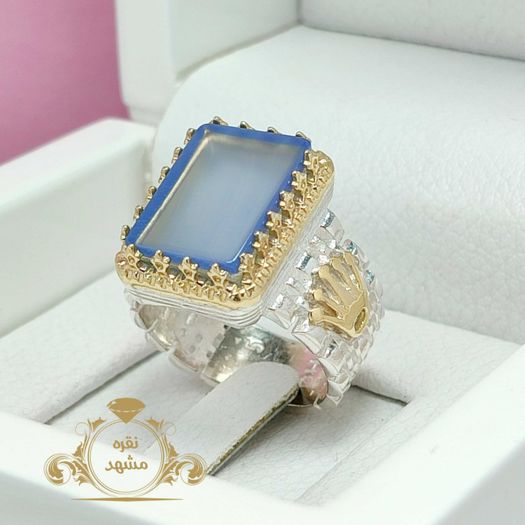 انگشتر رولکسی عقیق سوسنی اصل و معدنی