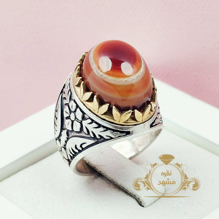 انگشتر نقره سلیمانی یا سه پوست خوشرنگ