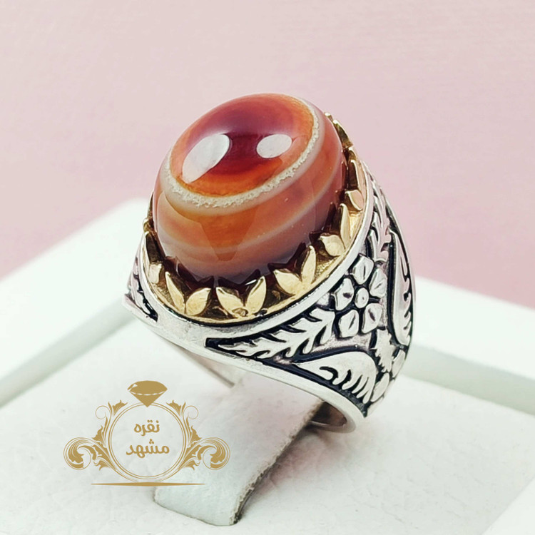 انگشتر مردانه سلیمانی یا سه پوست خوشرنگ