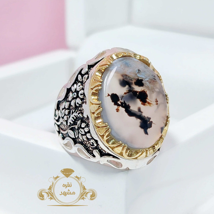 انگشتر شجر خاص نقاشی طبیعت منحصر به فرد