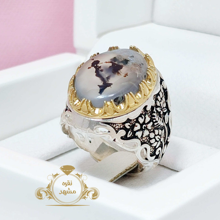 انگشتر شجر نقاشی طبیعت منحصر به فرد