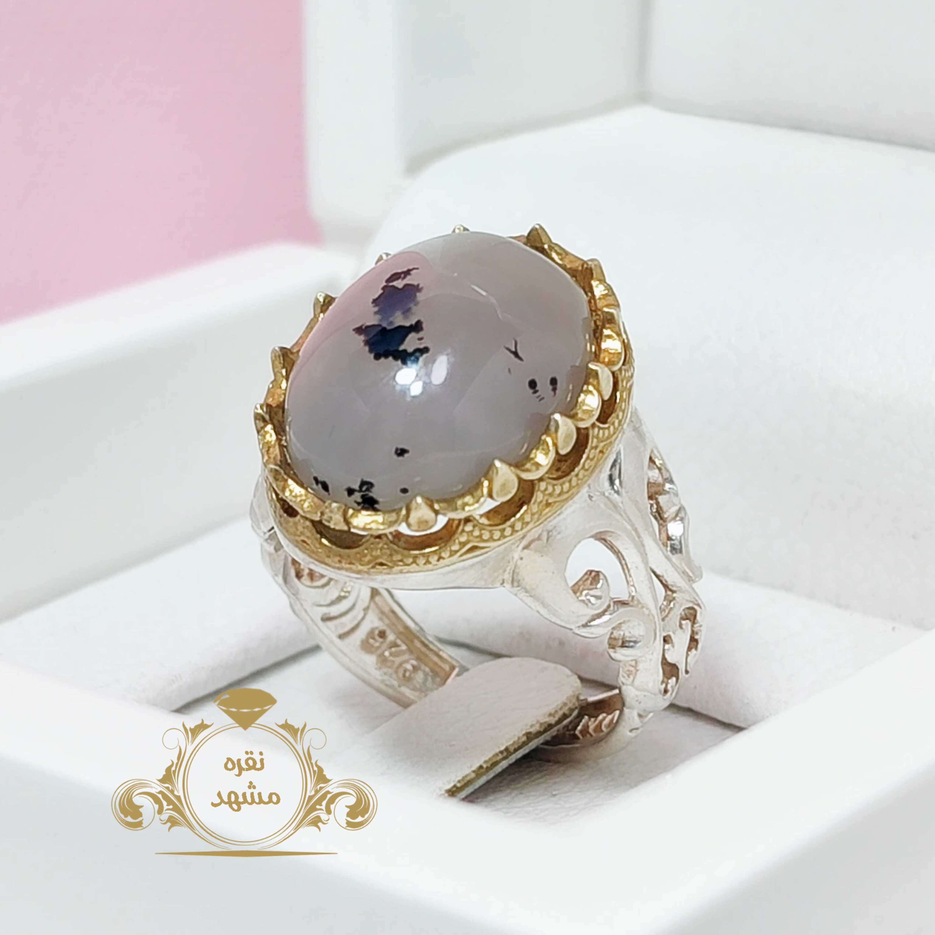 انگشتر مردانه شجر نقش درخت کوچک