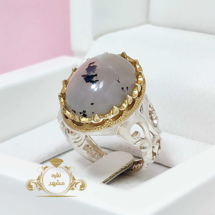 انگشتر مردانه شجر نقش درخت کوچک