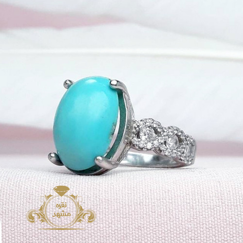 انگشتر زنانه فیروزه نیشابوری اصل مناسب روژ زن