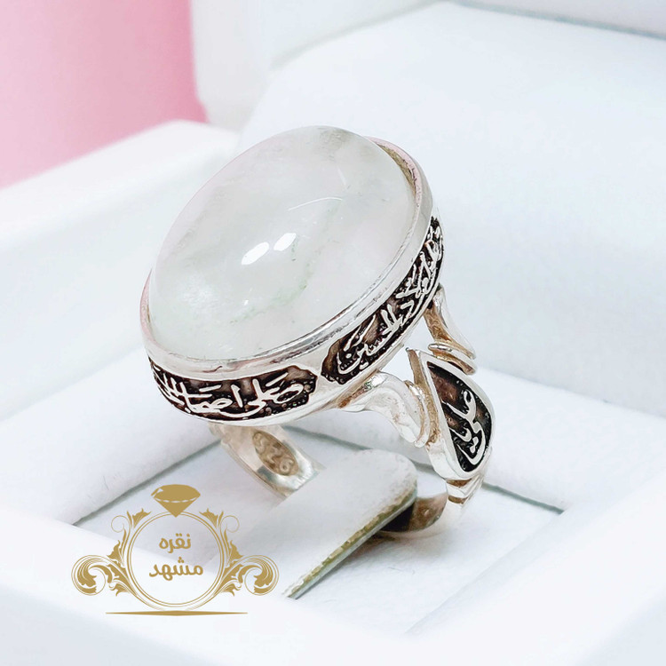 درنجف اصل انگشتر نقره مذهبی مردانه