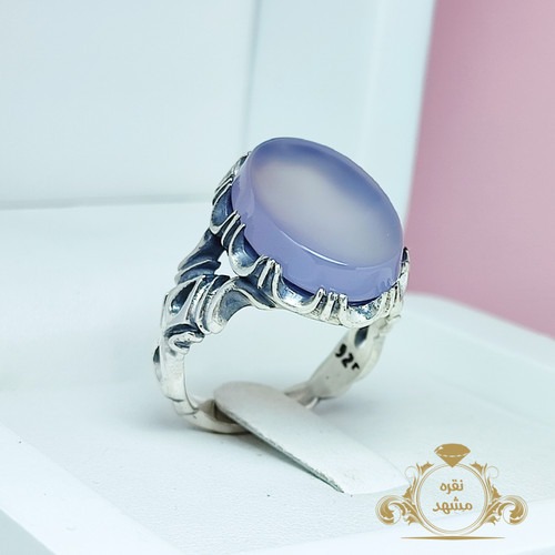 انگشتر مردانه عقیق سوسنی خوشرنگ تراش ثبتی