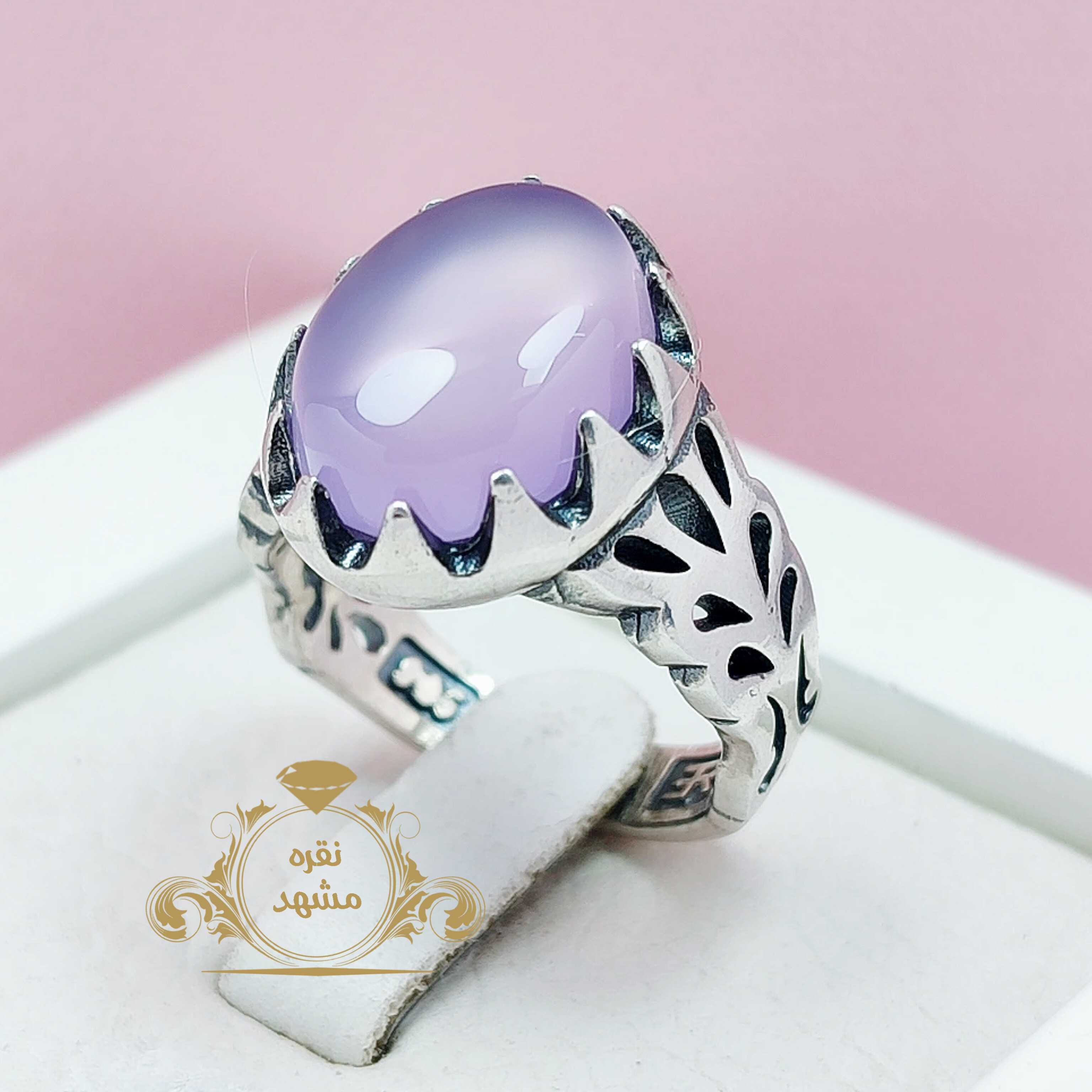 انگشتر مردانه عقیق سوسنی اصلی و معدنی