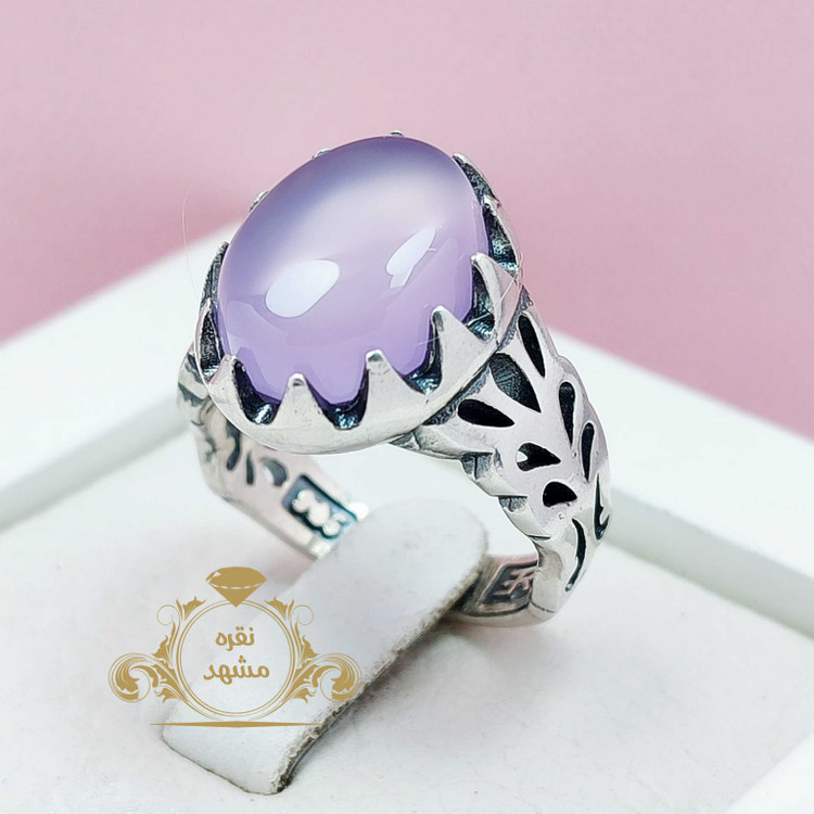 انگشتر مردانه عقیق سوسنی اصلی و معدنی