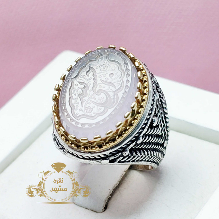 ذکر حسبی الله عقیق سوسنی حکاکی دست نویس