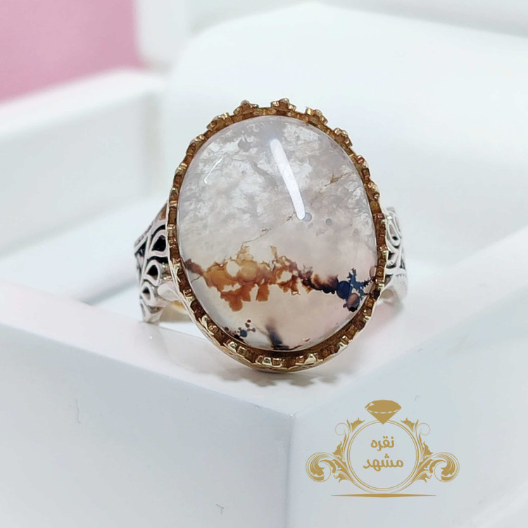 شجر قائن اصلی و معدنی نقش شکوفه های سفید