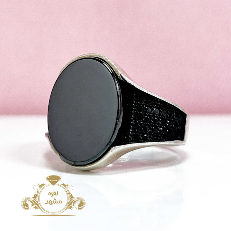 انگشتر نوجوان کار ترکیه عقیق سیاه