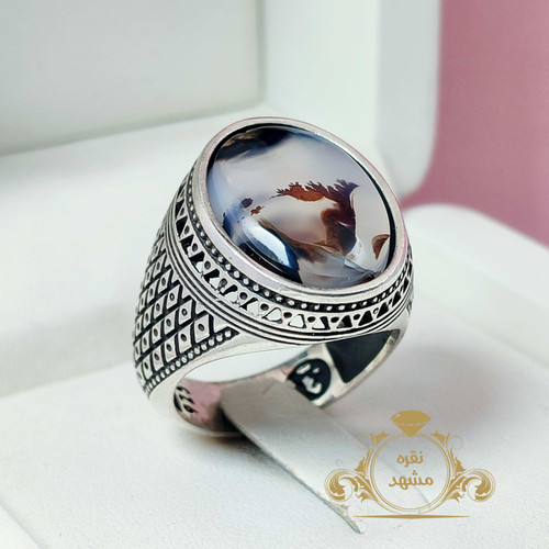 انگشتر شجر طبیعی نقش آهو کد 13204540