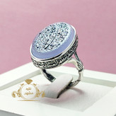 دعای روزق و روزی انگشتر مردانه عقیق سوسنی کد 122545402